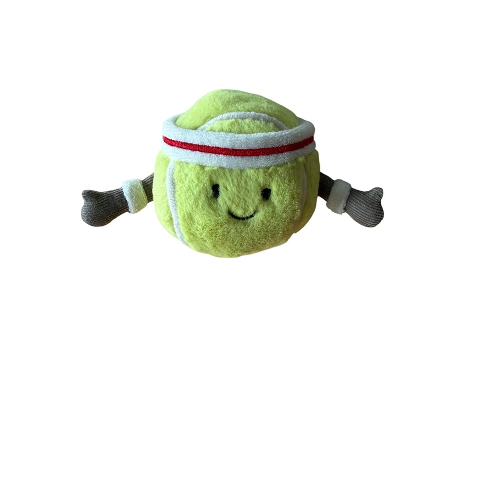 Jellycat Amuseable Sports Tennis Ball Plush Neon Green Soft Toy AS6TNB